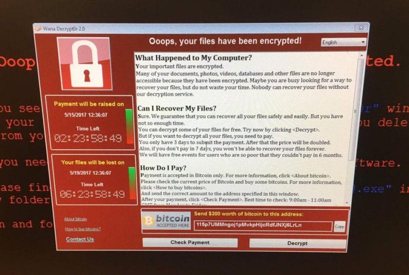 NHS WannaCry ransomware attack